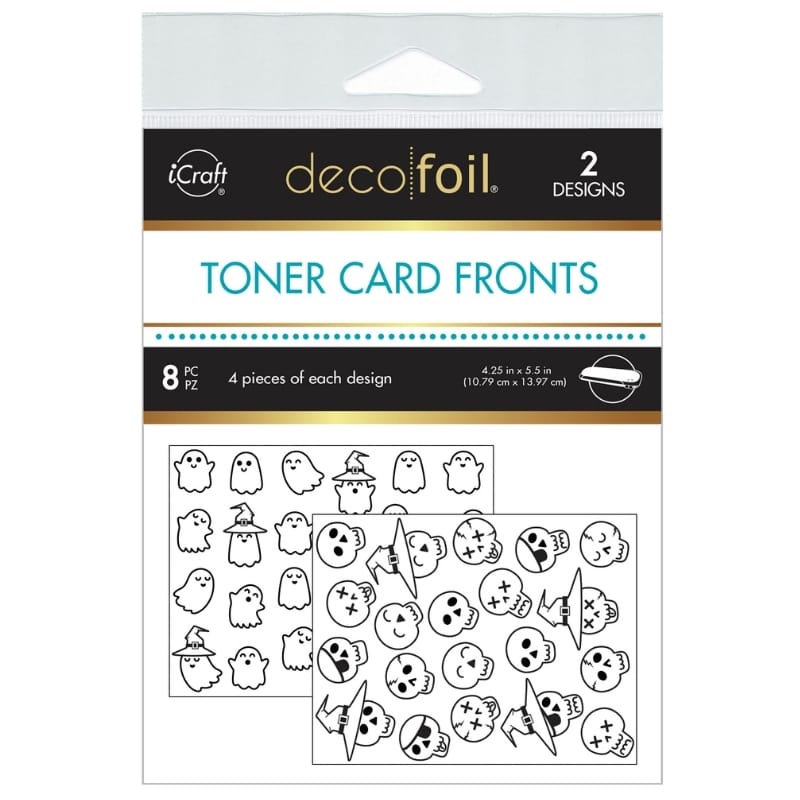 Deco Foil Toner Card Fronts - GHOULS & GRINS