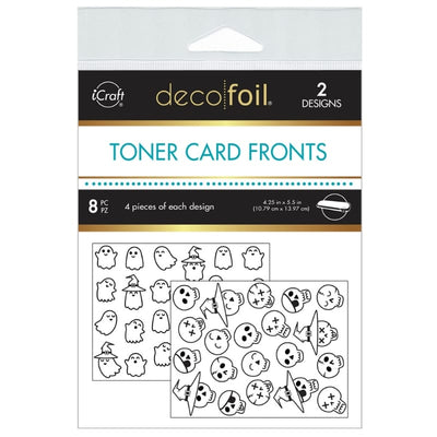 Deco Foil Toner Card Fronts - GHOULS & GRINS