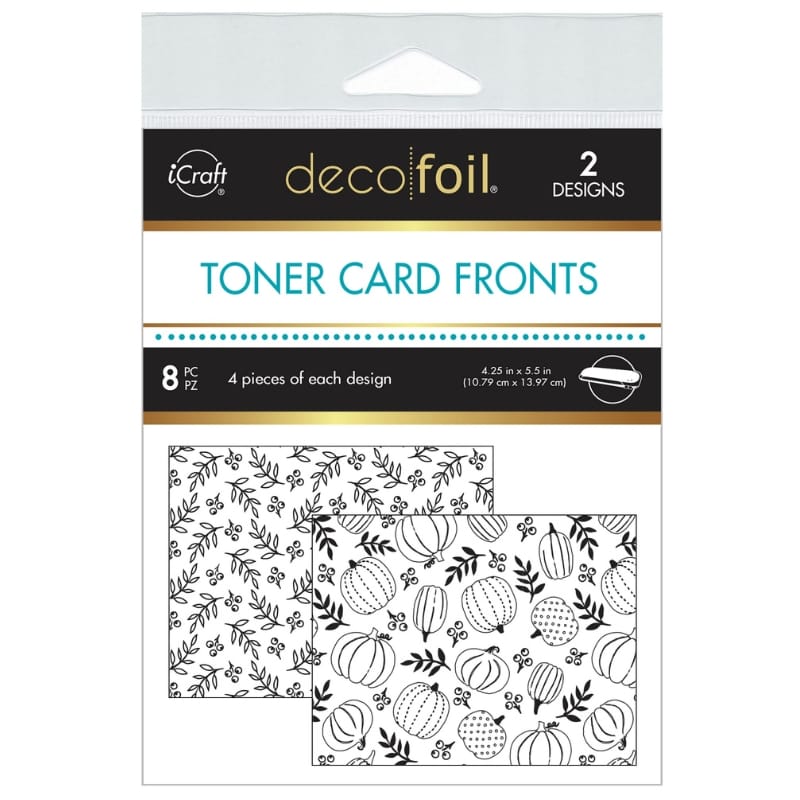 Deco Foil Toner Card Fronts - WHIMSICAL FALL