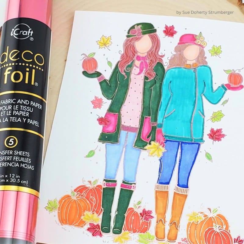 Deco Foil Card Panels by Angie Blom - HELLO FALL GIRLS – thermoweb.com