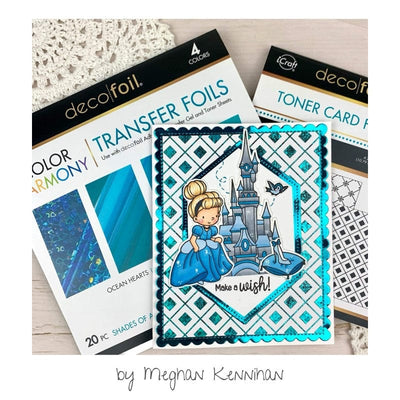 Therm O Web Deco Foil Color Harmony Transfer Foil Multi-Pack, Shades of Aqua 5419