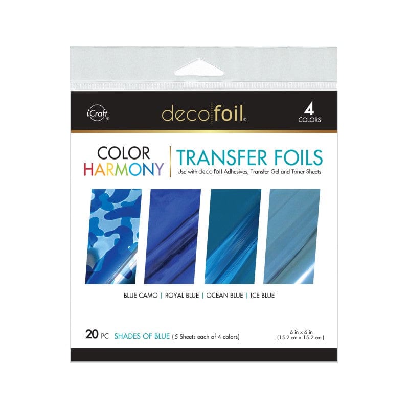 Therm O Web Deco Foil Color Harmony Transfer Foil Multi-Pack, Shades of Blue 5420