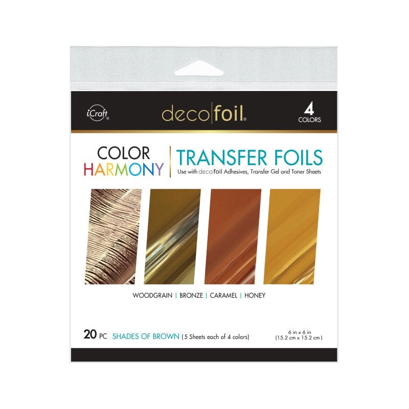 Deco Foil Color Harmony Transfer Foil Multi-Pack, Shades of Brown ...