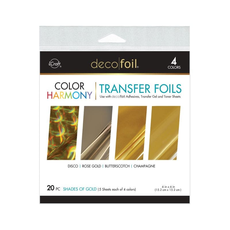 Therm O Web Deco Foil Color Harmony Transfer Foil Multi-Pack, Shades of Gold 5424