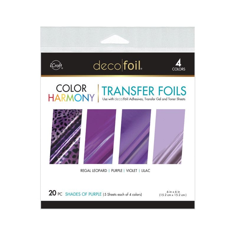 Therm O Web Deco Foil Color Harmony Transfer Foil Multi-Pack, Shades of Purple 5421