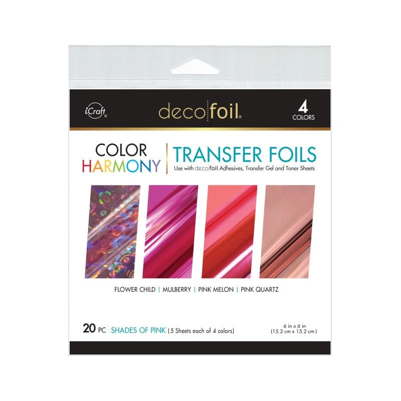 Therm O Web Deco Foil Harmony Foil Transfer Sheet Multi-Pack, Shades of Pink 541