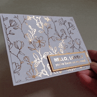 Therm O Web Deco Foil Toner Card Fronts - Delicate Magnolias 5717