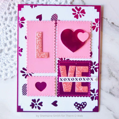 Therm O Web Deco Foil Toner Card Fronts - Heartstrings 5706