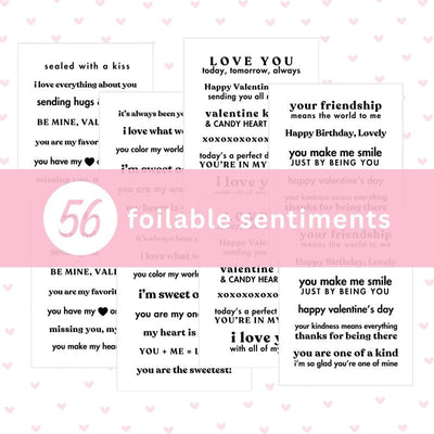 Therm O Web Deco Foil Toner Card Sentiments. - Lots of Love 5708