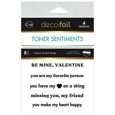 Therm O Web Deco Foil Toner Card Sentiments. - Lots of Love 5708