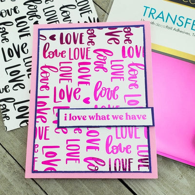 Therm O Web Deco Foil Transfer Sheets 6 in x 6 in (12 sheets) - Berry Crush 5710