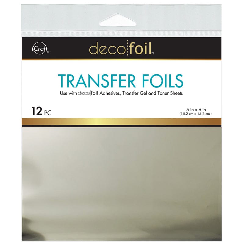 Deco Foil Transfer Sheets 6 in x 6 in (12 sheets) - Birch