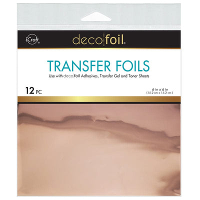 Therm O Web Deco Foil Transfer Sheets 6 in x 6 in (12 sheets) - Cider 5699