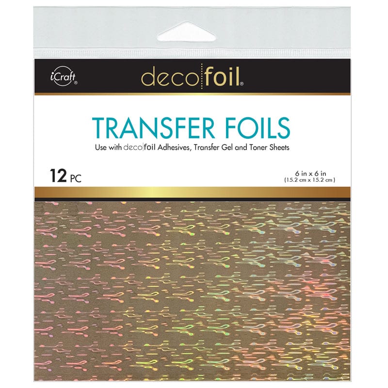 Deco Foil Transfer Sheets 6 in x 6 in (12 sheets) - Firelight