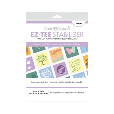 Therm O Web EZ-TEE Woven Fusible Stabilizer Pack (White), 60 in x 72 in Q2173