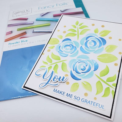 Therm O Web Gina K. Designs Fancy Transfer Foil, Powder Blue (matte finish) 18215