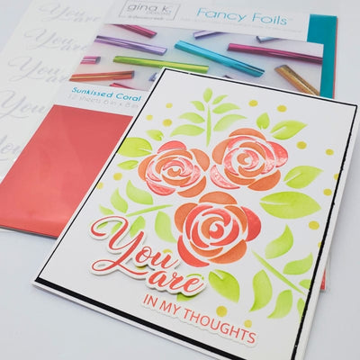 Therm O Web Gina K. Designs Fancy Transfer Foil, SUNKISSED CORAL (matte finish) 18208
