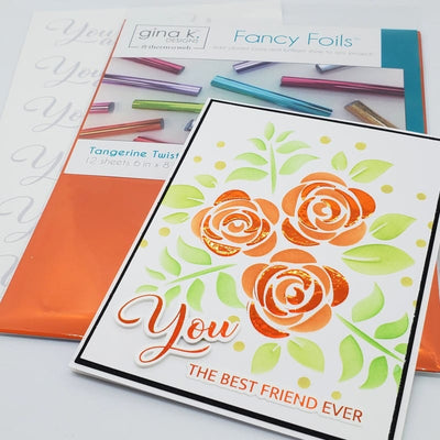 Therm O Web Gina K. Designs Fancy Transfer Foil, Tangerine Twist 18212
