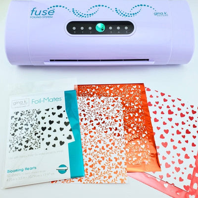 Therm O Web Gina K. Designs Foil-Mates™ Remix 4.25 in. x 5.5 in. (10 sheets) - BLOOMING HEARTS 18231