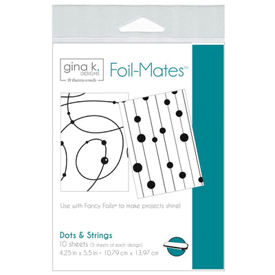Therm O Web Gina K. Designs Foil-Mates™ Remix 4.25 in. x 5.5 in. (10 sheets) - DOTS & STRINGS 18226