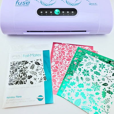 Therm O Web Gina K. Designs Foil-Mates™ Remix 4.25 in. x 5.5 in. (10 sheets) - HOLIDAY FLORA 18228