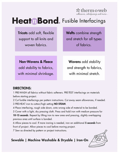 Therm O Web HeatnBond Craft Extra Firm Non-Woven Fusible Pack, 20 in x 1yd Q2134