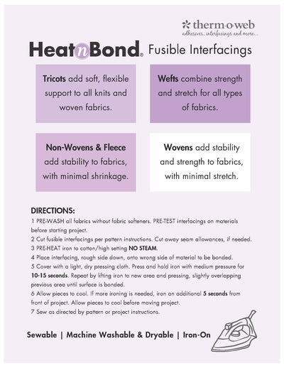 Therm O Web HeatnBond Craft Extra Firm Non-Woven Fusible, White 20 in