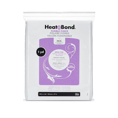 Therm O Web HeatnBond Fusible Fleece Pack, White 22 in x 1 yd Q2168