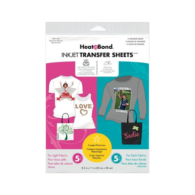 Therm O Web HeatnBond Inkjet Transfer Sheets, 10pk Combo 3369