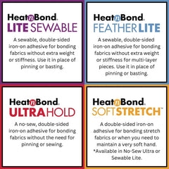 HeatnBond UltraHold Iron-on Adhesive for Fabrics, 17 Inch x 5 Yards 