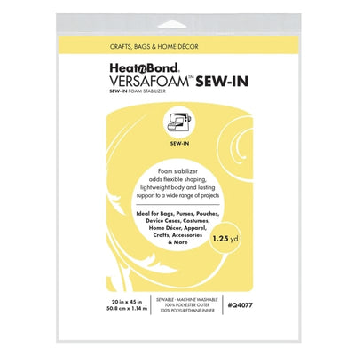 Therm O Web HeatnBond VersaFoam Sew-In Foam Stabilizer, 20 in x 45 in pack Q4077.2045