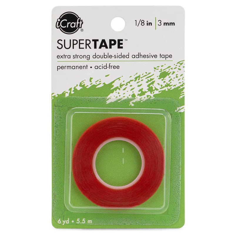Therm O Web iCraft SuperTape Adhesive Roll, <br> 1/8 in x 6 yd 4107