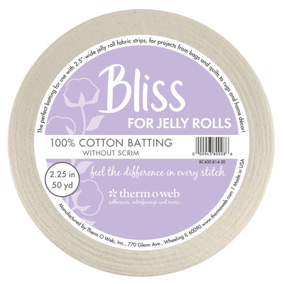 thermoweb.com Bliss for Jelly Rolls 100% Cotton 2.25&nbsp;in&nbsp;x&nbsp;50&nbsp;yd BC400.B14-50