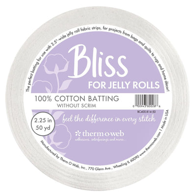 thermoweb.com Bliss for Jelly Rolls 100% Cotton 2.25&nbsp;in&nbsp;x&nbsp;50&nbsp;yd BC400.B14-50