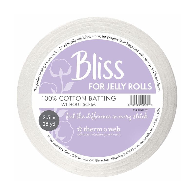 thermoweb.com Bliss for Jelly Rolls 100% Cotton 2.5&nbsp;in&nbsp;x&nbsp;25&nbsp;yd BC400.B12-25