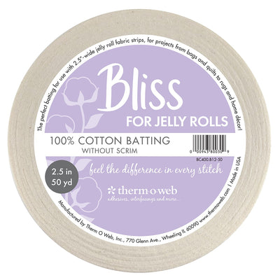 thermoweb.com Bliss for Jelly Rolls 100% Cotton 2.5&nbsp;in&nbsp;x&nbsp;50&nbsp;yd BC400.B12-50
