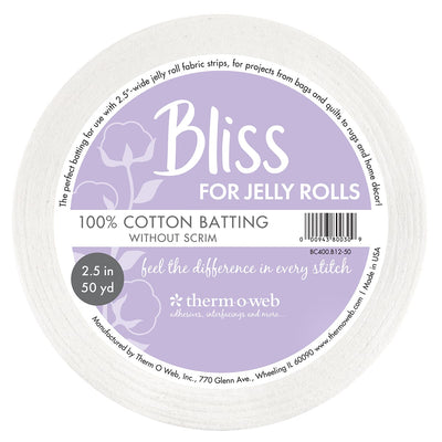 thermoweb.com Bliss for Jelly Rolls 100% Cotton 2.5&nbsp;in&nbsp;x&nbsp;50&nbsp;yd BC400.B12-50