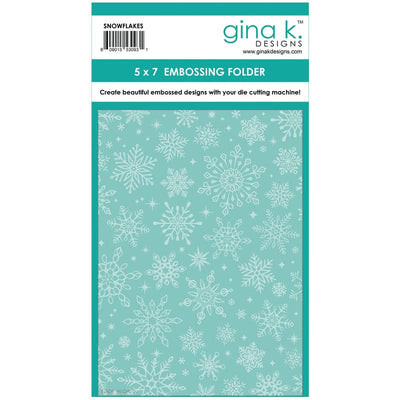 thermoweb.com Gina K. Designs Embossing Folder, Snowflakes GKD3093