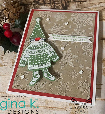 thermoweb.com Gina K. Designs Embossing Folder, Snowflakes GKD3093