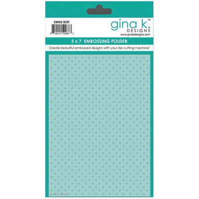 thermoweb.com Gina K. Designs Embossing Folder, Swiss Dot GKD2968