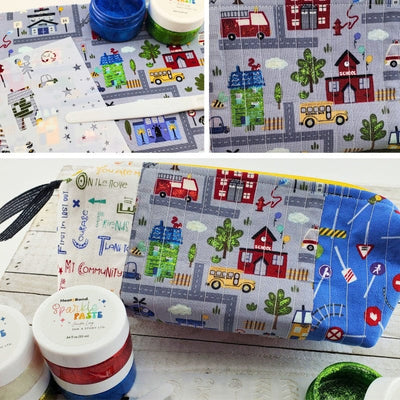 thermoweb.com HeatnBond Sew a Story, LTD by Jennifer Long 6 in x 6 in Stencil- IT TAKES A VILLAGE 19169