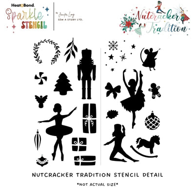 thermoweb.com HeatnBond Sew a Story, LTD by Jennifer Long 6 in x 6 in Stencil - Nutcracker Tradition 19180