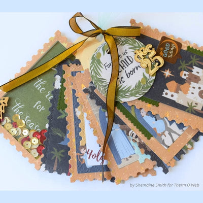 thermoweb.com HeatnBond Sew a Story, LTD by Jennifer Long 6 in x 6 in Stencil- SILENT NIGHT 19178