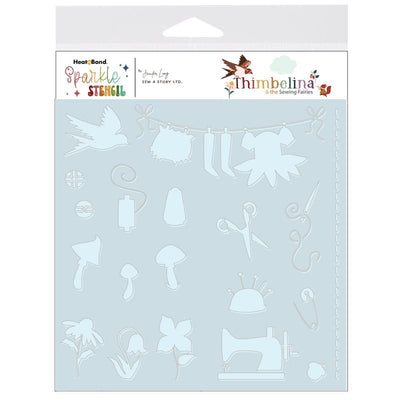 thermoweb.com HeatnBond Sew a Story, LTD by Jennifer Long 6 in x 6 in Stencil- THIMBELINA 19177