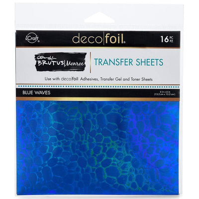Therm O Web Brutus Monroe Foil Transfer Sheets, Blue Waves 19059