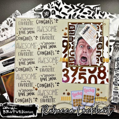 Therm O Web Brutus Monroe Foil Transfer Sheets, Copper Ripples 19081