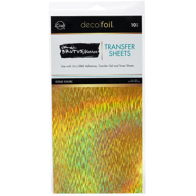 Therm O Web Brutus Monroe Foil Transfer Sheets, Gold Static 19045