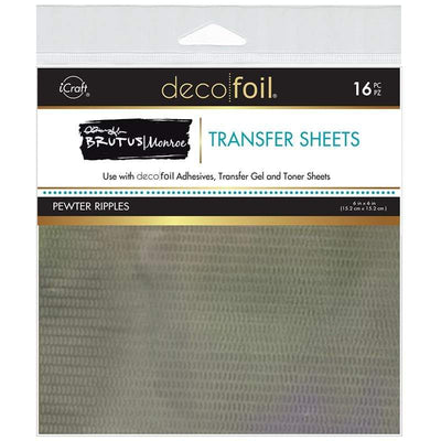 Therm O Web Brutus Monroe Foil Transfer Sheets, Pewter Ripples 19082
