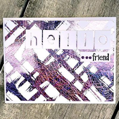 Therm O Web Brutus Monroe Foil Transfer Sheets, Purple Sketch 19028