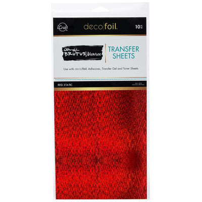 Therm O Web Brutus Monroe Foil Transfer Sheets, Red Static 19044